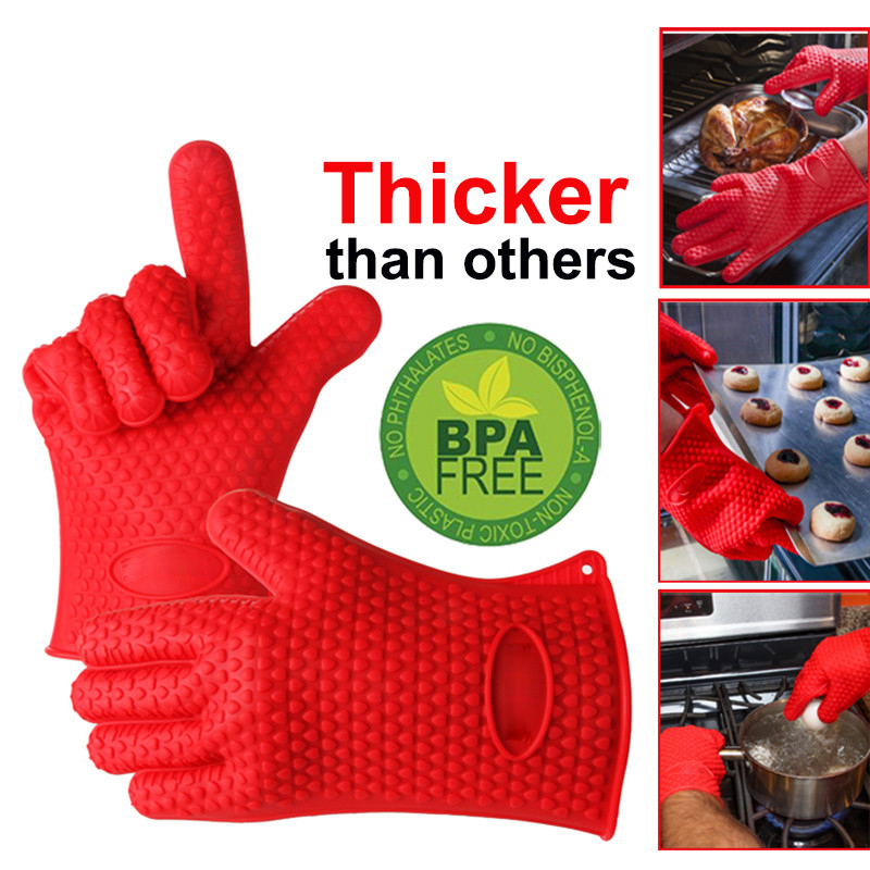 Oven Mitt Silicone - Silicone Oven Mitt Oven Gloves Heat
