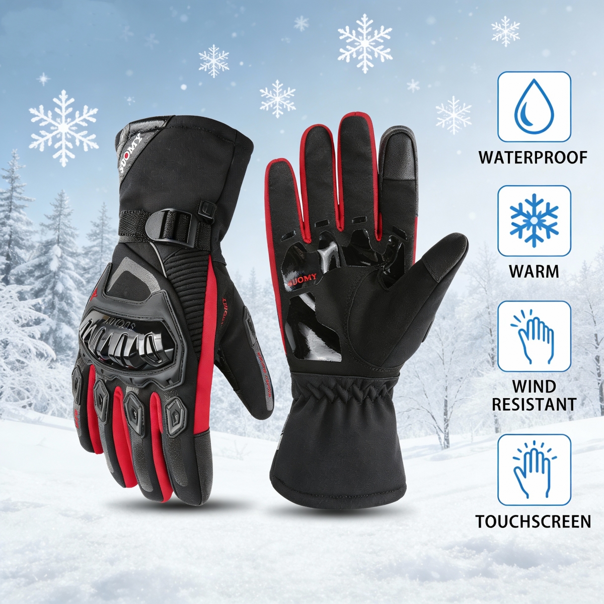 Winter Waterproof Motorcycle G - Winter Glove Insulated 评论和价格