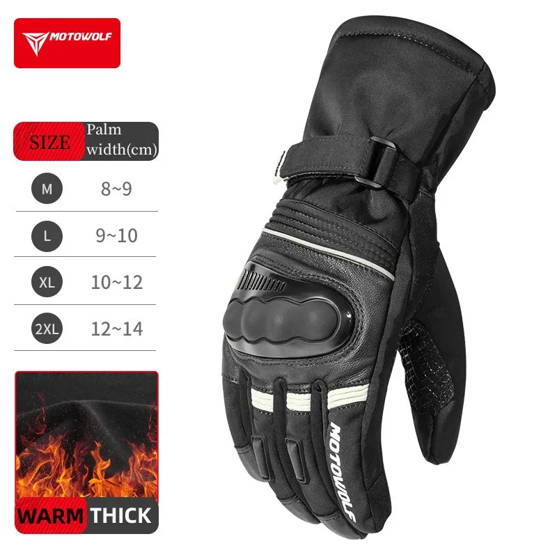 Motowolf Winter Motorcycle Glo - Ski Glove Waterproof 评论和价格