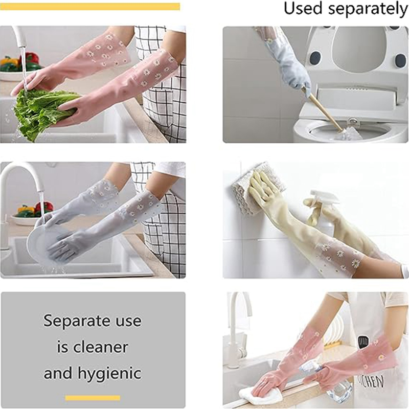 Dishwashing Cleaning Gloves 3  - Rubber Glove Cleaning 评论和价格