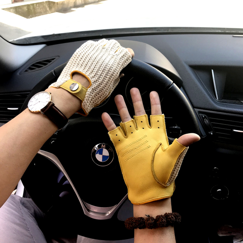 2025 New Men genuine leather g - Leather Driving Glove 评论和价格