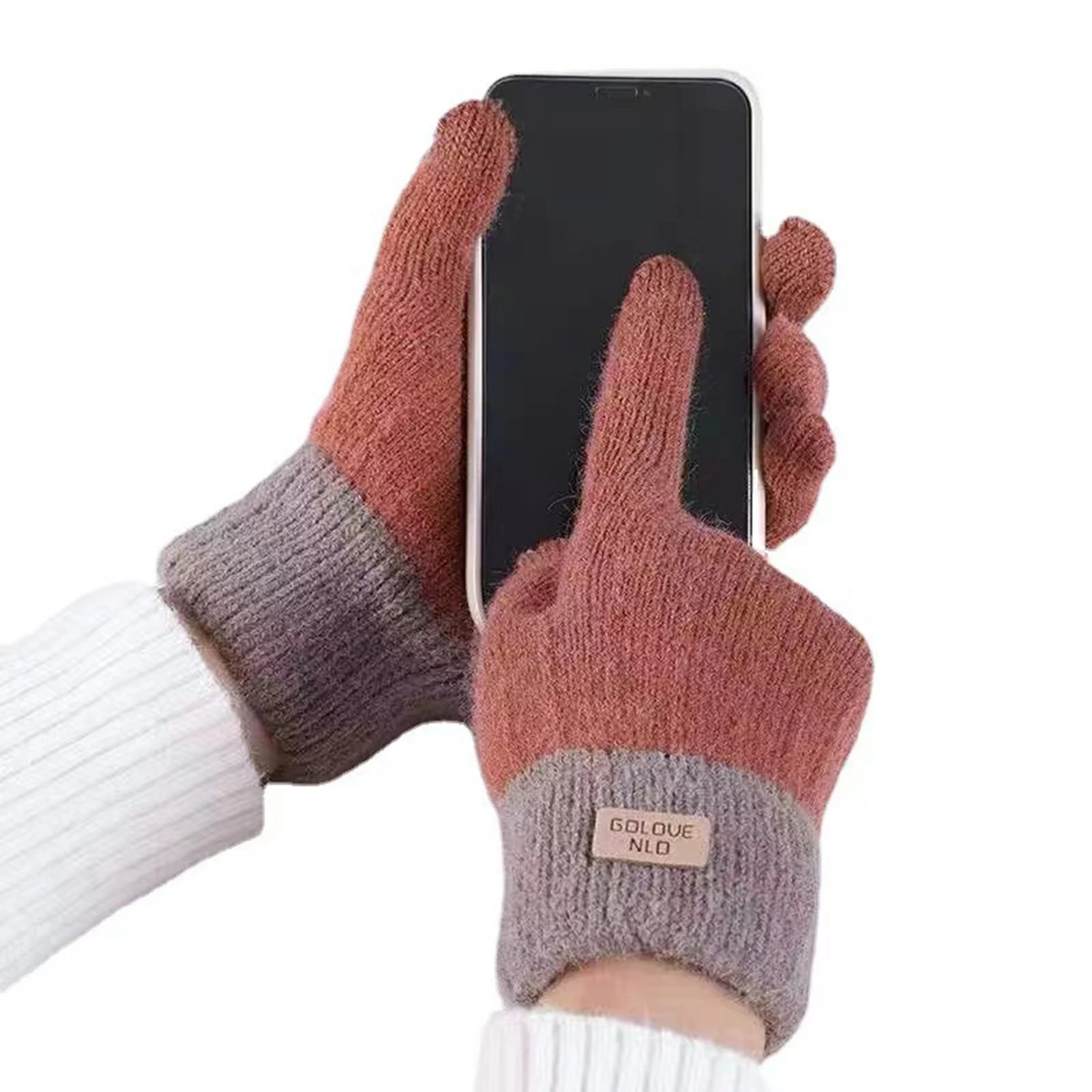 Women's Cable Knit Gloves Warm - Wool Glove Lined 评论和价格