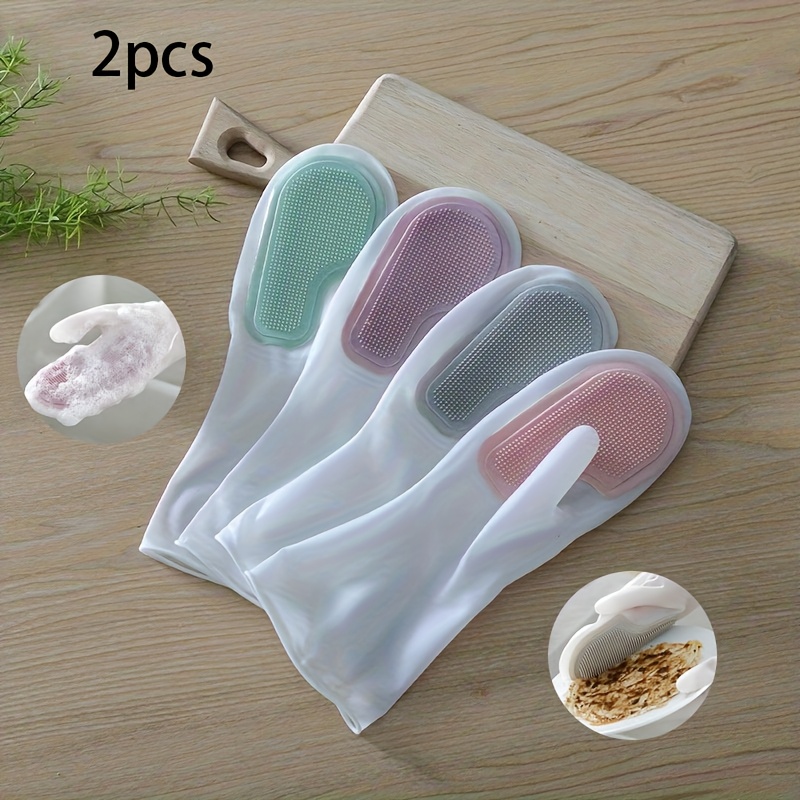 2Pcs Durable Lead-Free Latex D - Rubber Glove Cleaning 评论和价格