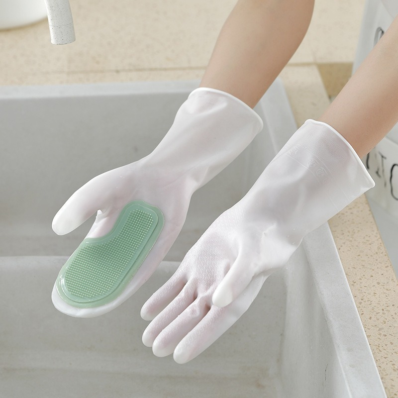 2Pcs Durable Lead-Free Latex D - Rubber Glove Cleaning 评论和价格