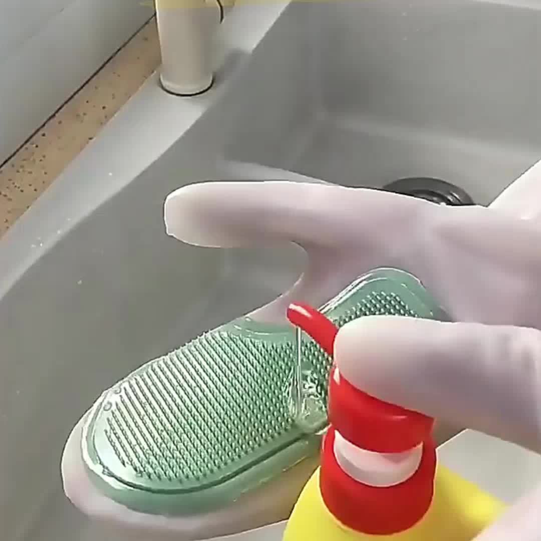 2Pcs Durable Lead-Free Latex D - Rubber Glove Cleaning 评论和价格
