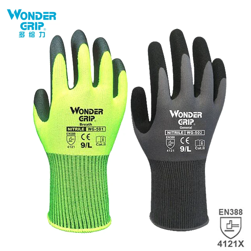 Wonder Grip Construction Glove - Nitrile Mechanic Glove 评论和价格