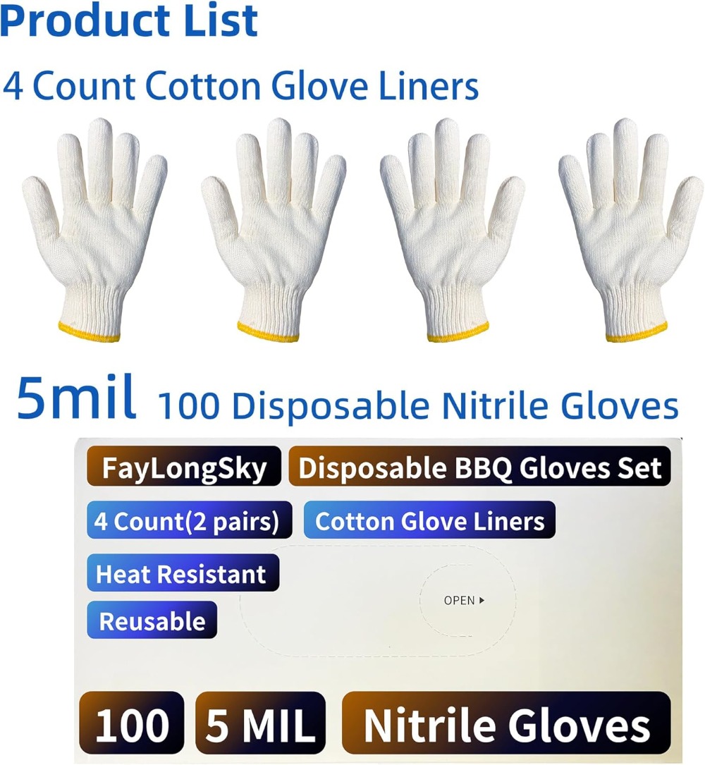 Heat Resistant BBQ Gloves: 4 R - Heat Resistant Glove 评论和价格