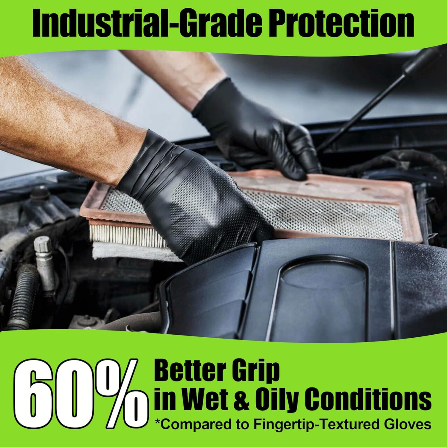 10 Mil Nitrile Gloves Large -  - Latex Disposable Glove 评论和价格