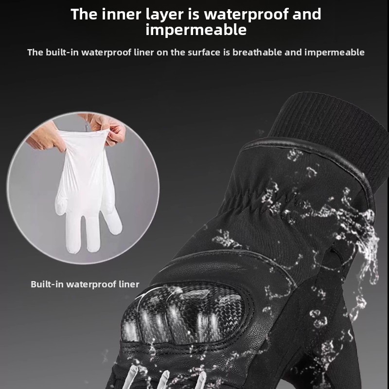 Winter Warm Motorcycle Gloves  - Motorcycle Glove Knuckle 评论和价格