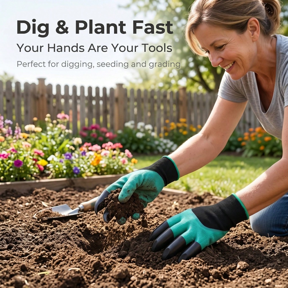 1pair Garden Genie Gloves With - Gardening Glove Waterproof 评论和价格