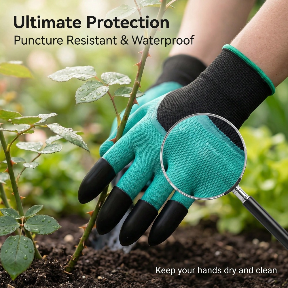 1pair Garden Genie Gloves With - Gardening Glove Waterproof 评论和价格