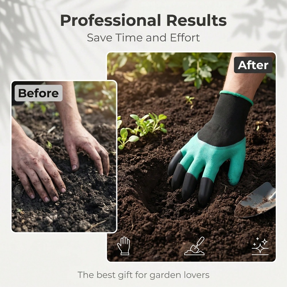 1pair Garden Genie Gloves With - Gardening Glove Waterproof 评论和价格