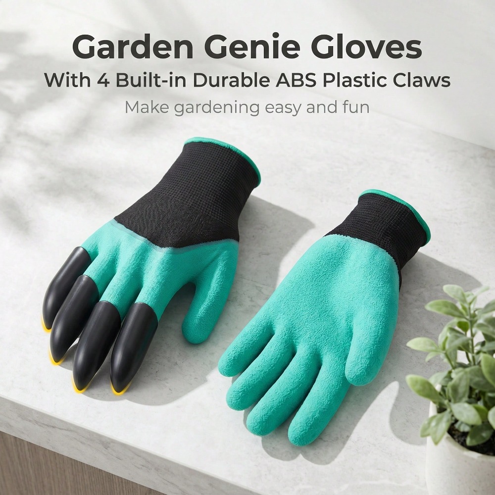 1pair Garden Genie Gloves With - Gardening Glove Waterproof 评论和价格