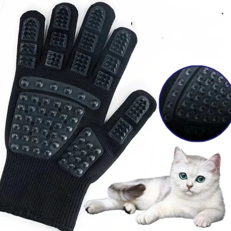 1PC Pet Hair Grooming Gloves C - Rubber Glove Cleaning 评论和价格