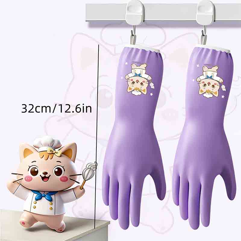 1 pair of household cleaning a - Dish Glove Rubber 评论和价格