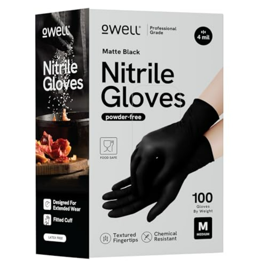 ® Black Nitrile Gloves - 4 Mil - Exam Glove Nitrile 评论和价格