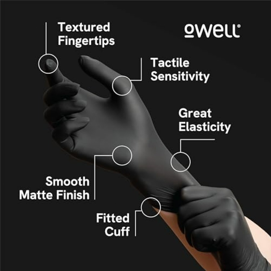 ® Black Nitrile Gloves - 4 Mil - Exam Glove Nitrile 评论和价格