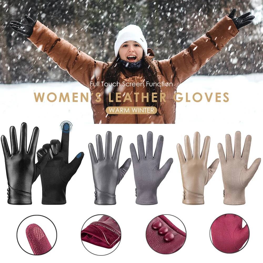 Women Gloves Touch Screen Wool - Wool Glove Lined 评论和价格