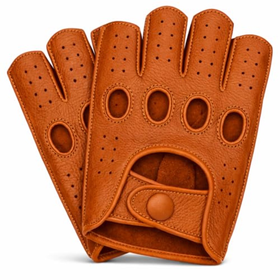 Mens fingerless leather drivin - Leather Driving Glove 评论和价格