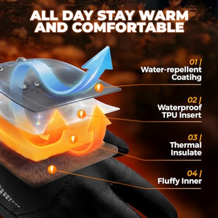 Winter Waterproof Ski Snow War - Ski Glove Waterproof 评论和价格