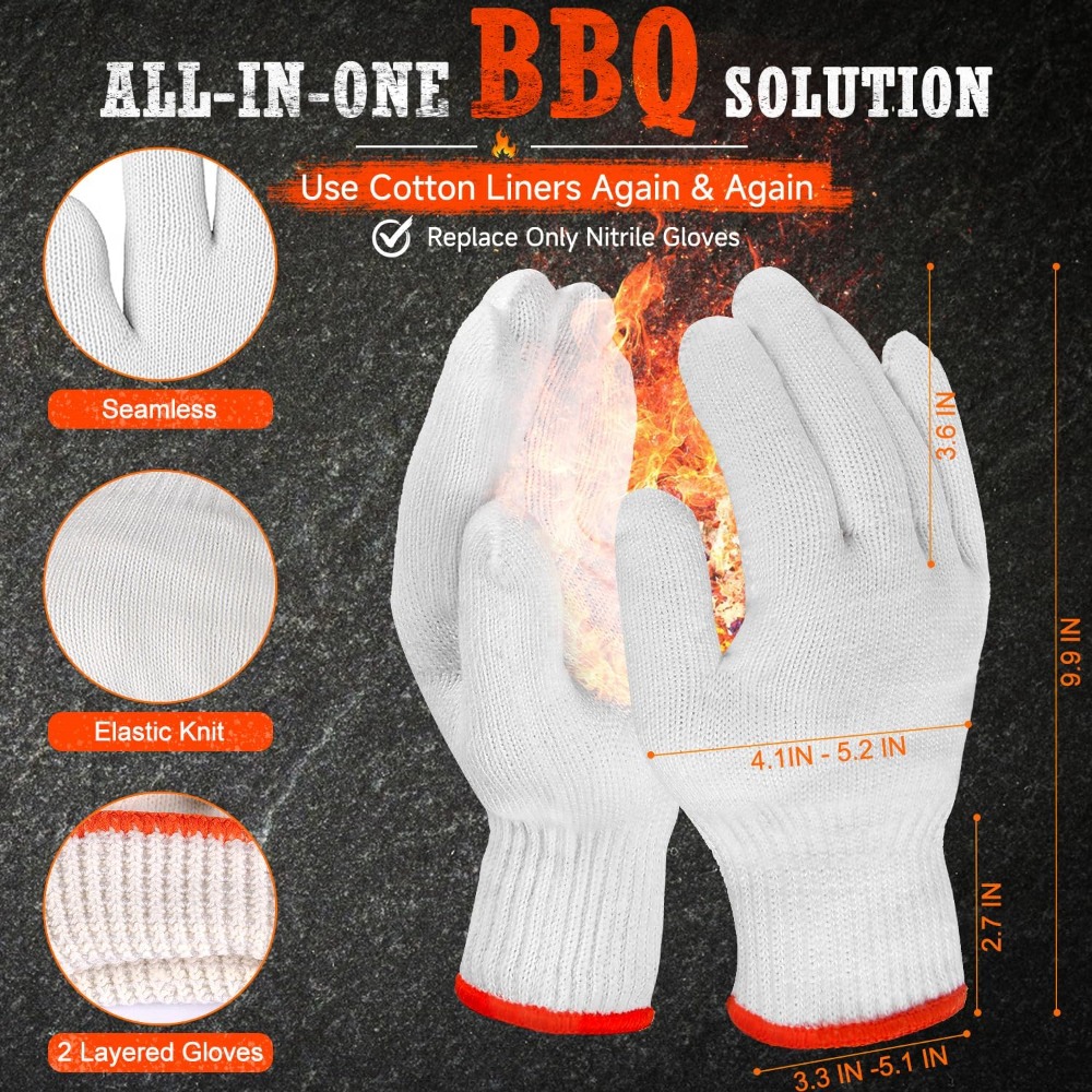 50 Disposable Nitrile Gloves + - Heat Resistant Glove 评论和价格