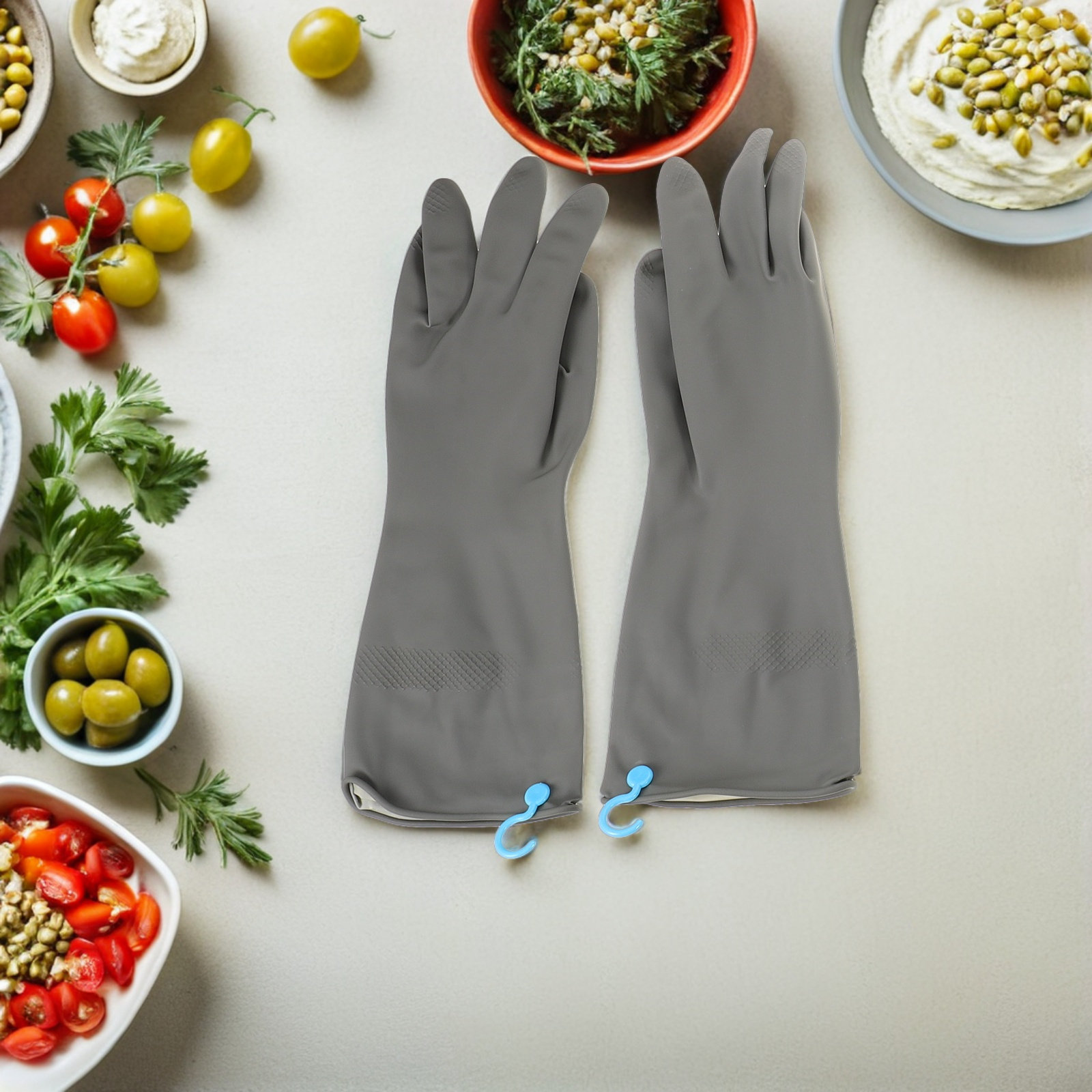 3Pairs Dish Washing Gloves Non - Dish Glove Rubber 评论和价格