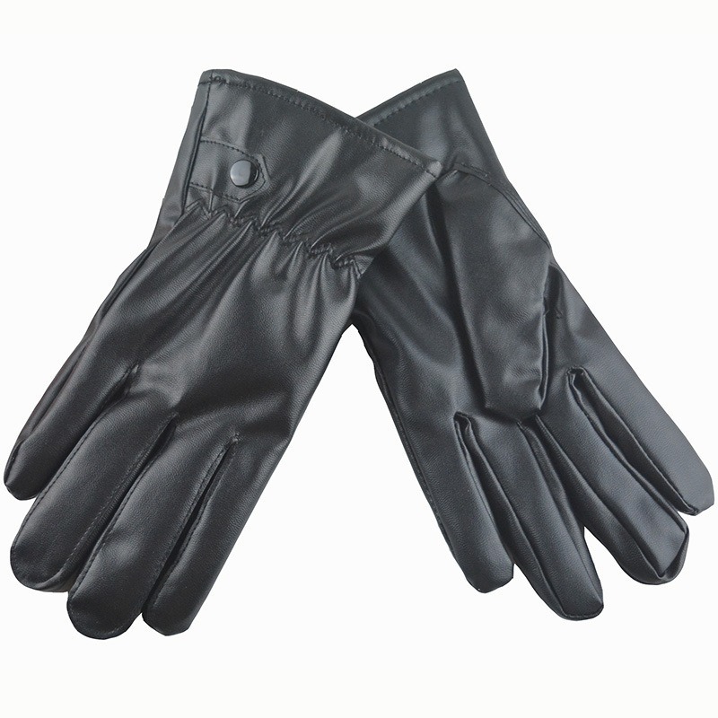 Winter Fashion Black PU Leathe - Leather Driving Glove 评论和价格