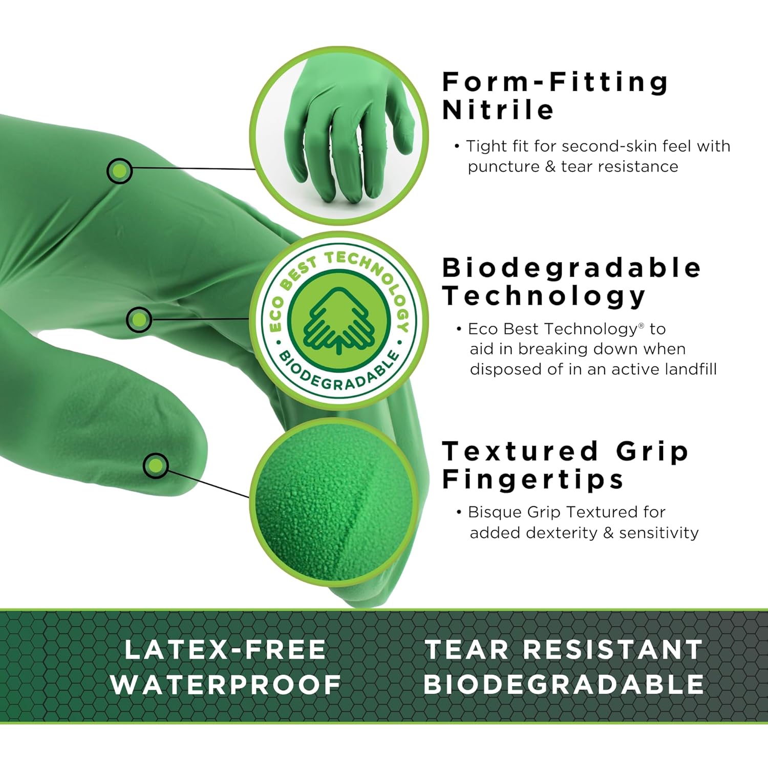 Eco-Friendly Nitrile Disposabl - Latex Disposable Glove 评论和价格