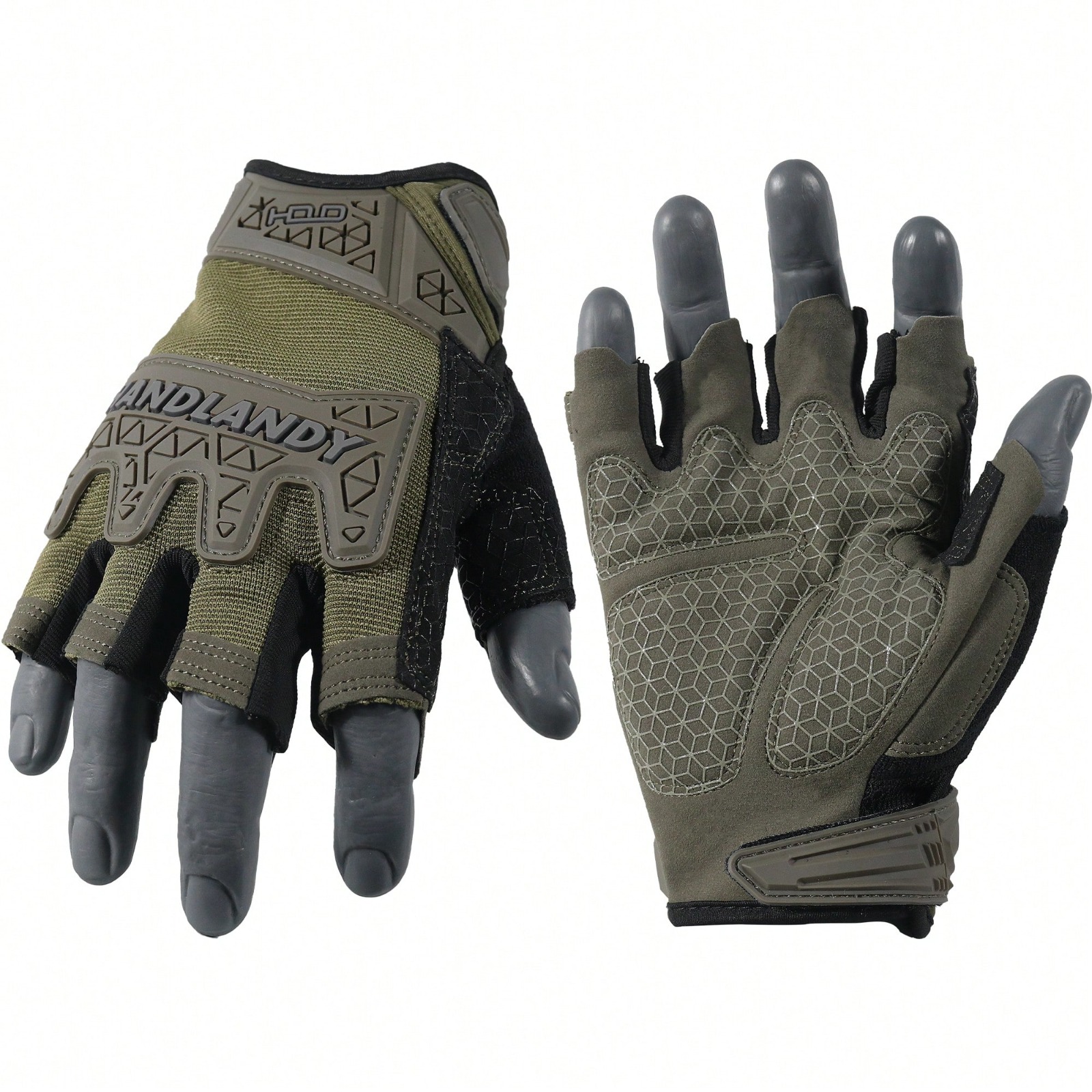 Tactical Fingerless Impact Glo - Work Glove Impact 评论和价格