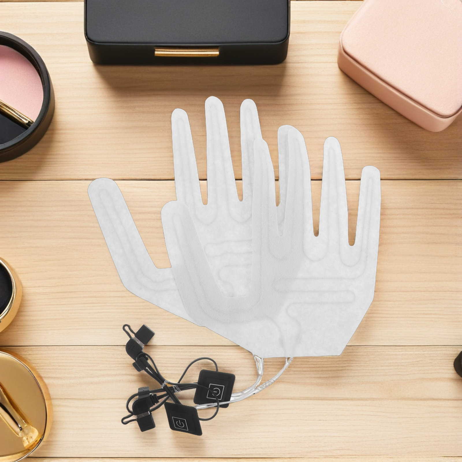 2Pcs Full Finger Electric Heat - Cycling Glove Padded 评论和价格