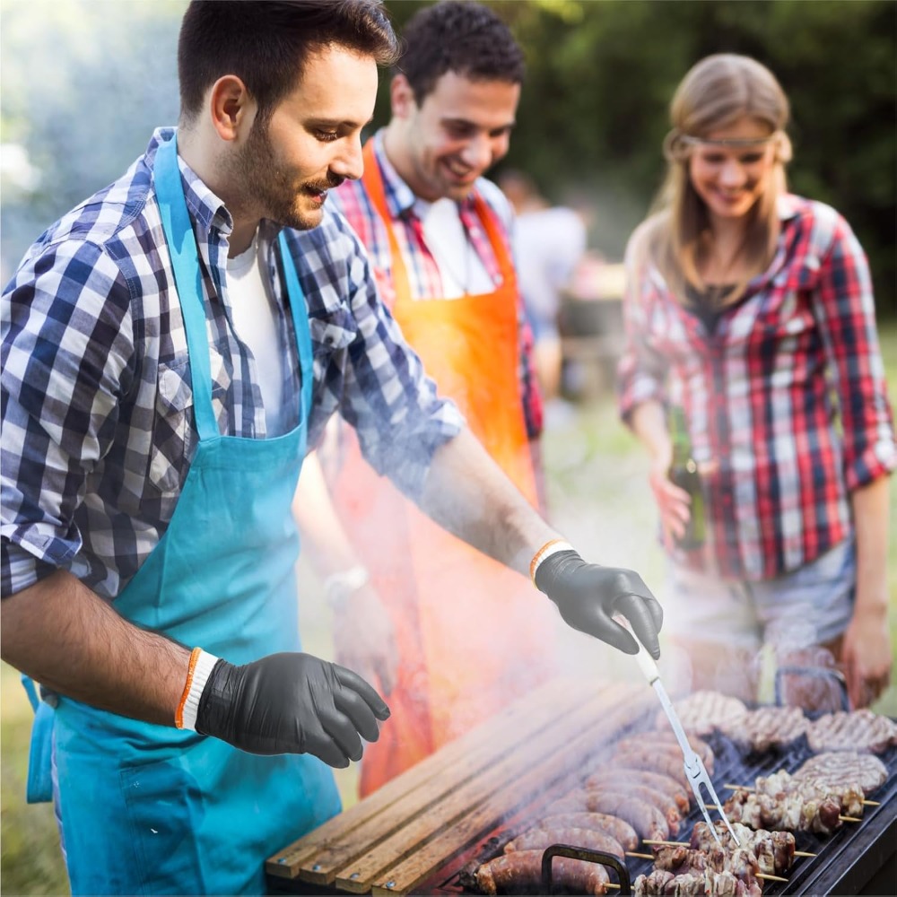 Disposable BBQ Gloves 100 Pack - Heat Resistant Glove 评论和价格
