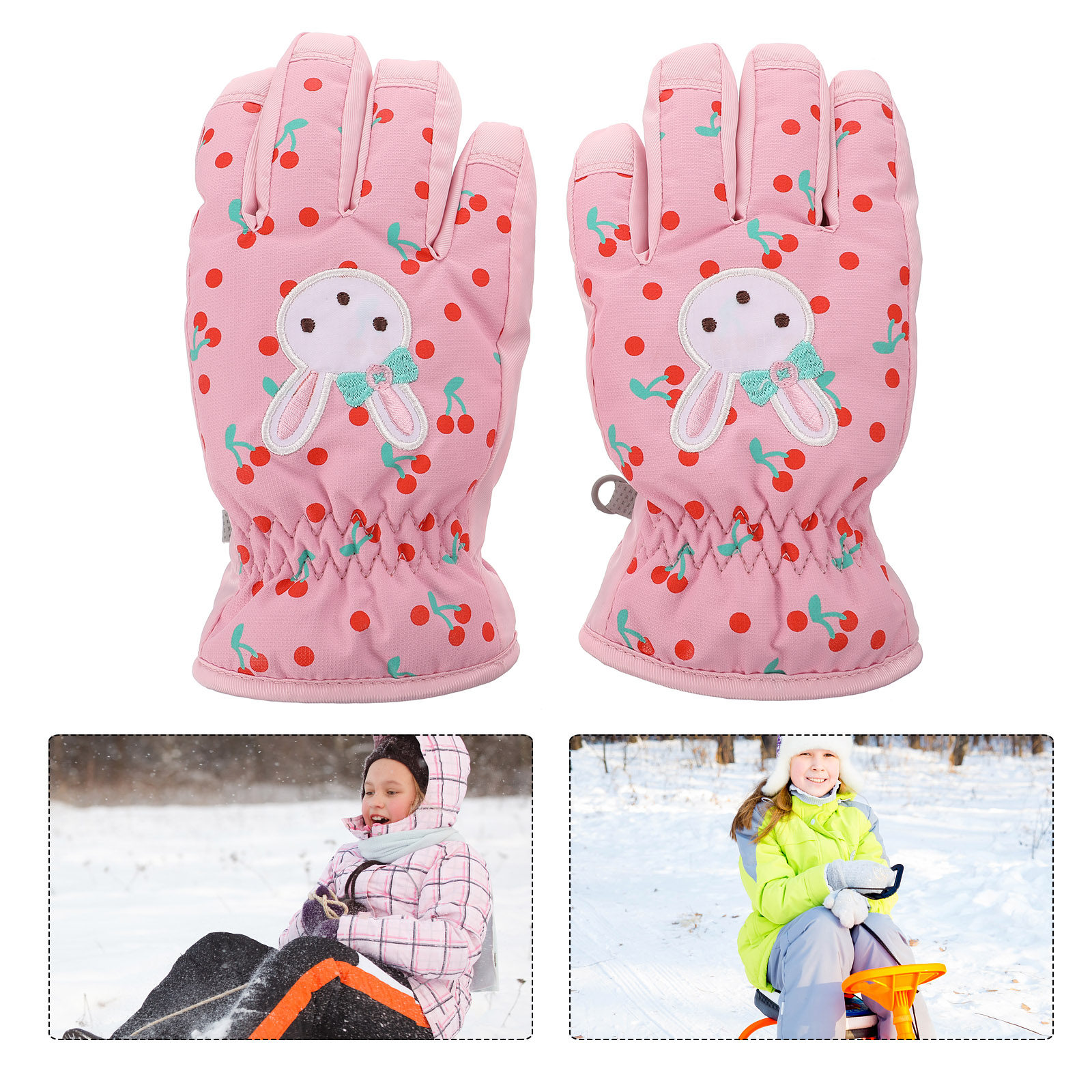 1Pair Children Ski Gloves Wate - Winter Glove Insulated 评论和价格