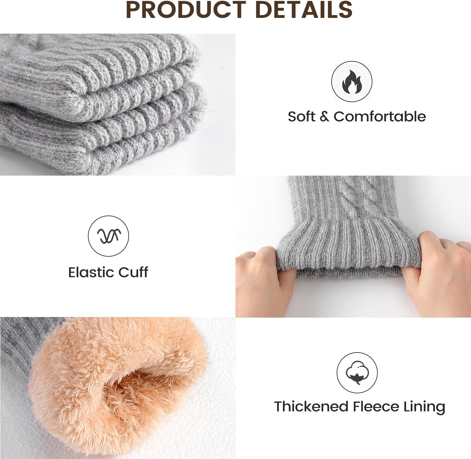 Winter Gloves – Thick Wool Fle - Winter Glove Insulated 评论和价格