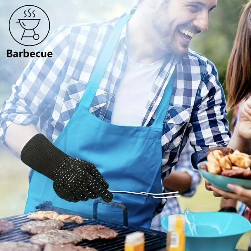 1PCS Piece BBQ Gloves High Tem - Oven Mitt Silicone 评论和价格
