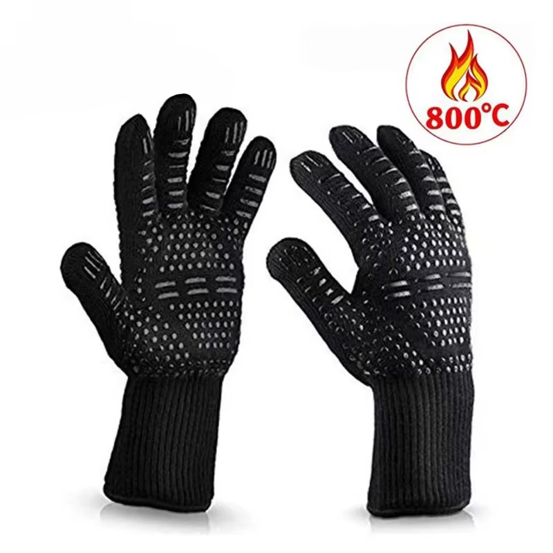 1PCS Piece BBQ Gloves High Tem - Oven Mitt Silicone 评论和价格