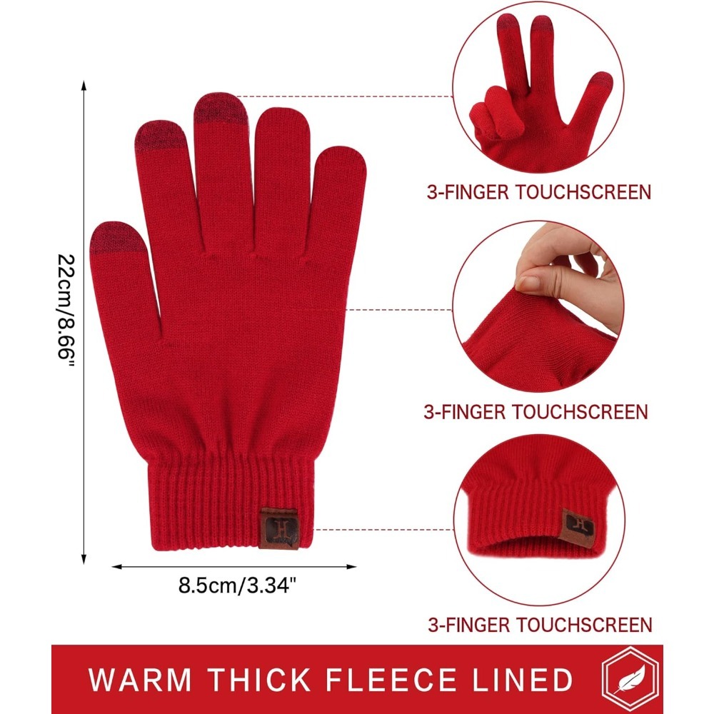 Women's Winter Touchscreen Woo - Wool Glove Lined 评论和价格
