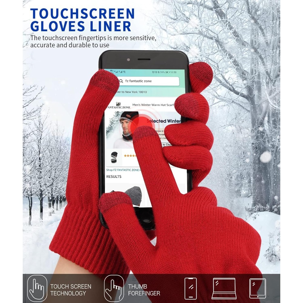 Women's Winter Touchscreen Woo - Wool Glove Lined 评论和价格