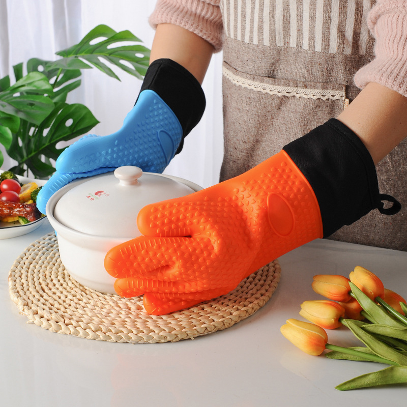 1/2Pcs Anti-Scald Silicone Ove - Oven Mitt Silicone 评论和价格