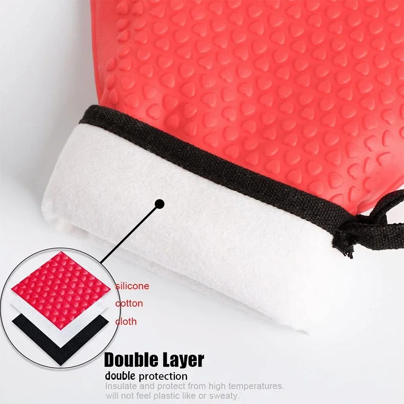 1/2Pcs Anti-Scald Silicone Ove - Oven Mitt Silicone 评论和价格