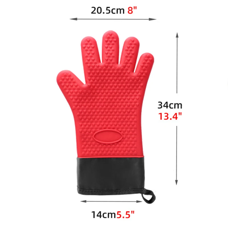 1/2Pcs Anti-Scald Silicone Ove - Oven Mitt Silicone 评论和价格