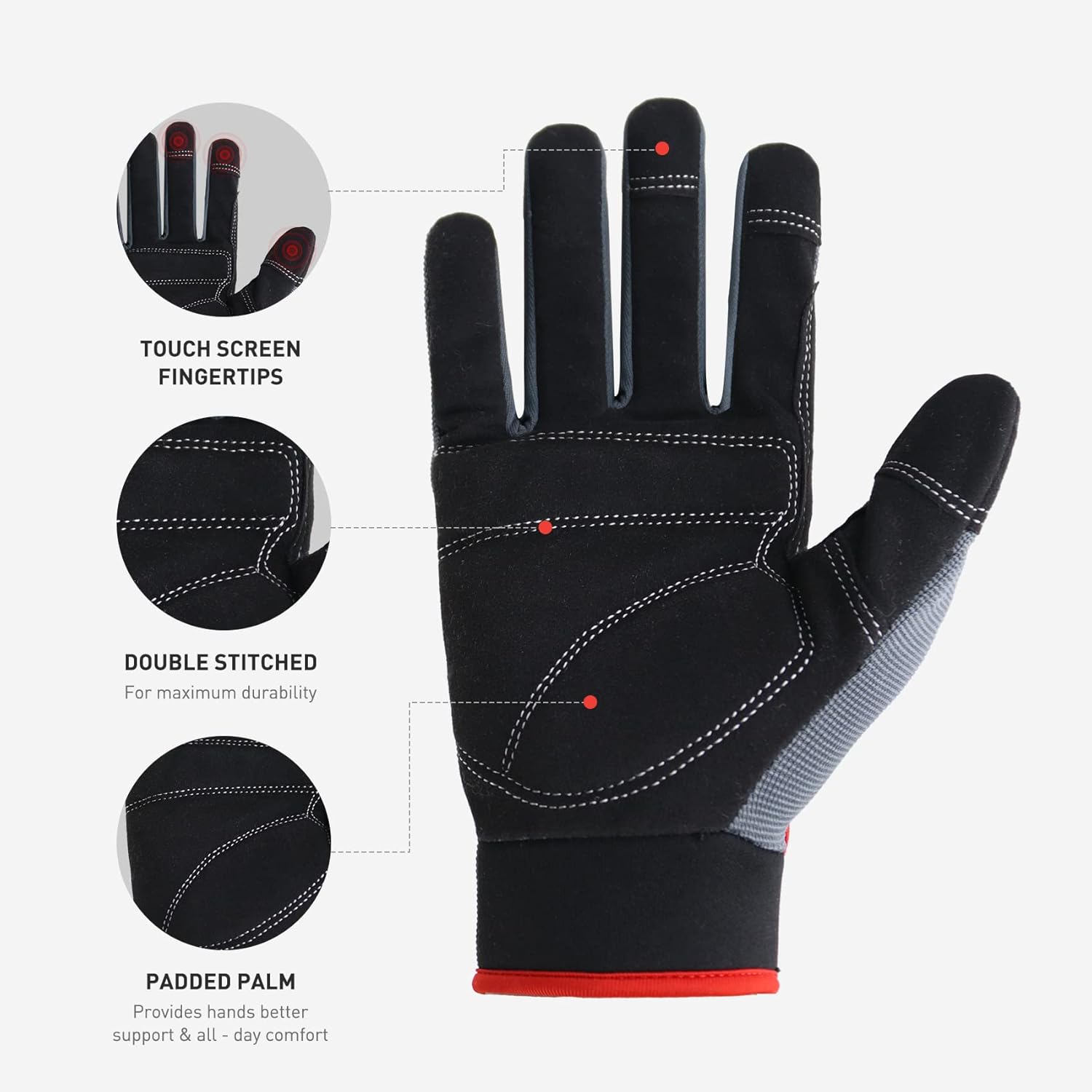 Anti-Vibration Gloves Work for - Work Glove Impact 评论和价格