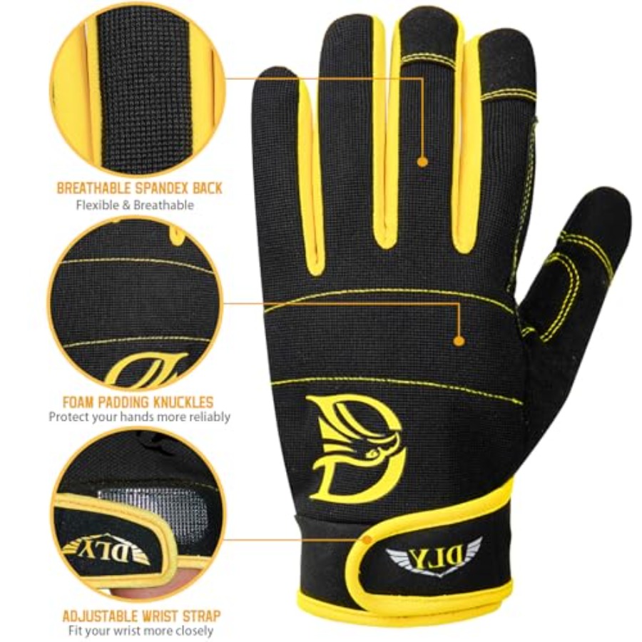 DLY Heavy Duty Work Gloves, Im - Work Glove Impact 评论和价格