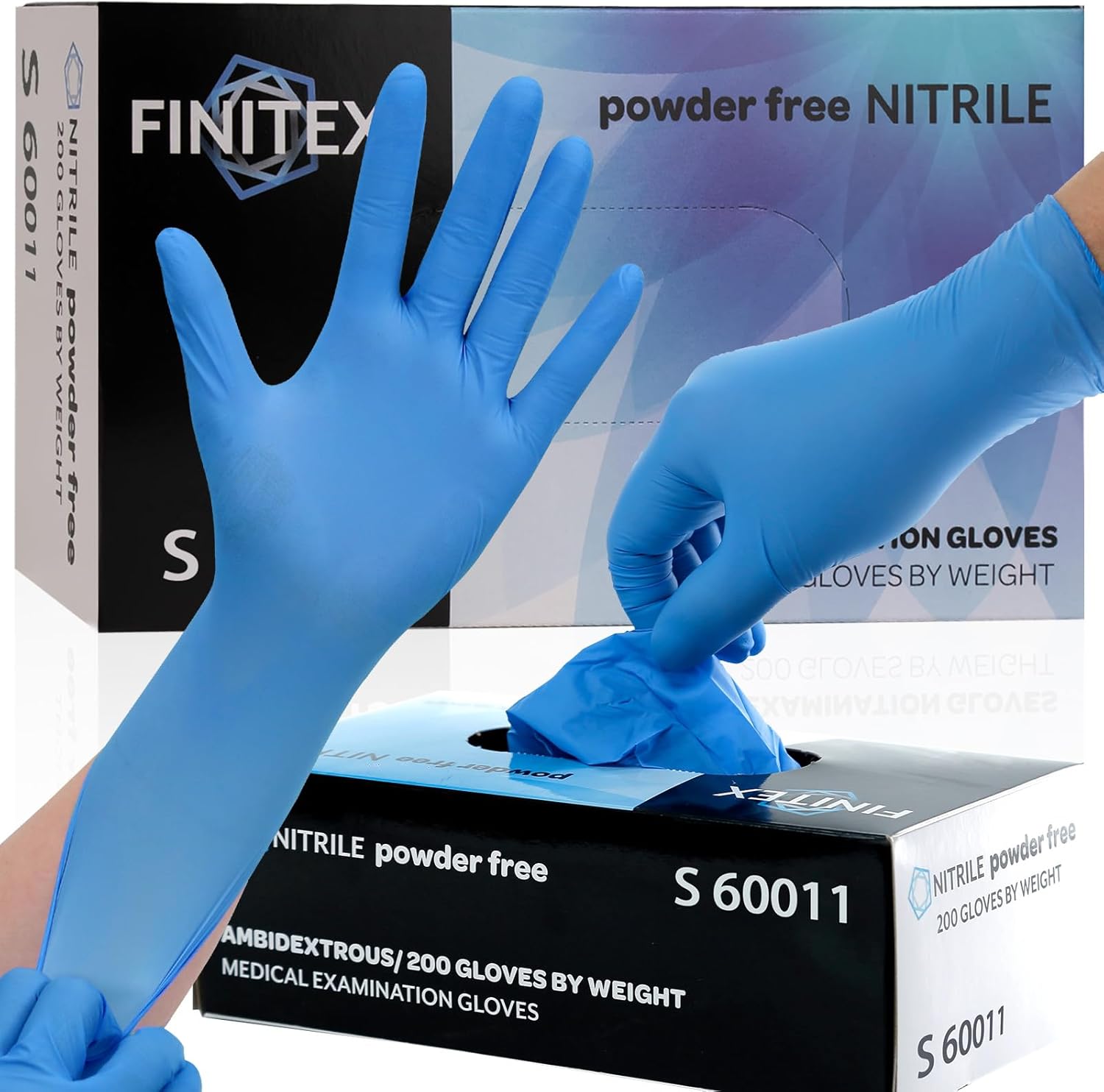 Blue Nitrile Exam Gloves - 200 - Exam Glove Nitrile 评论和价格