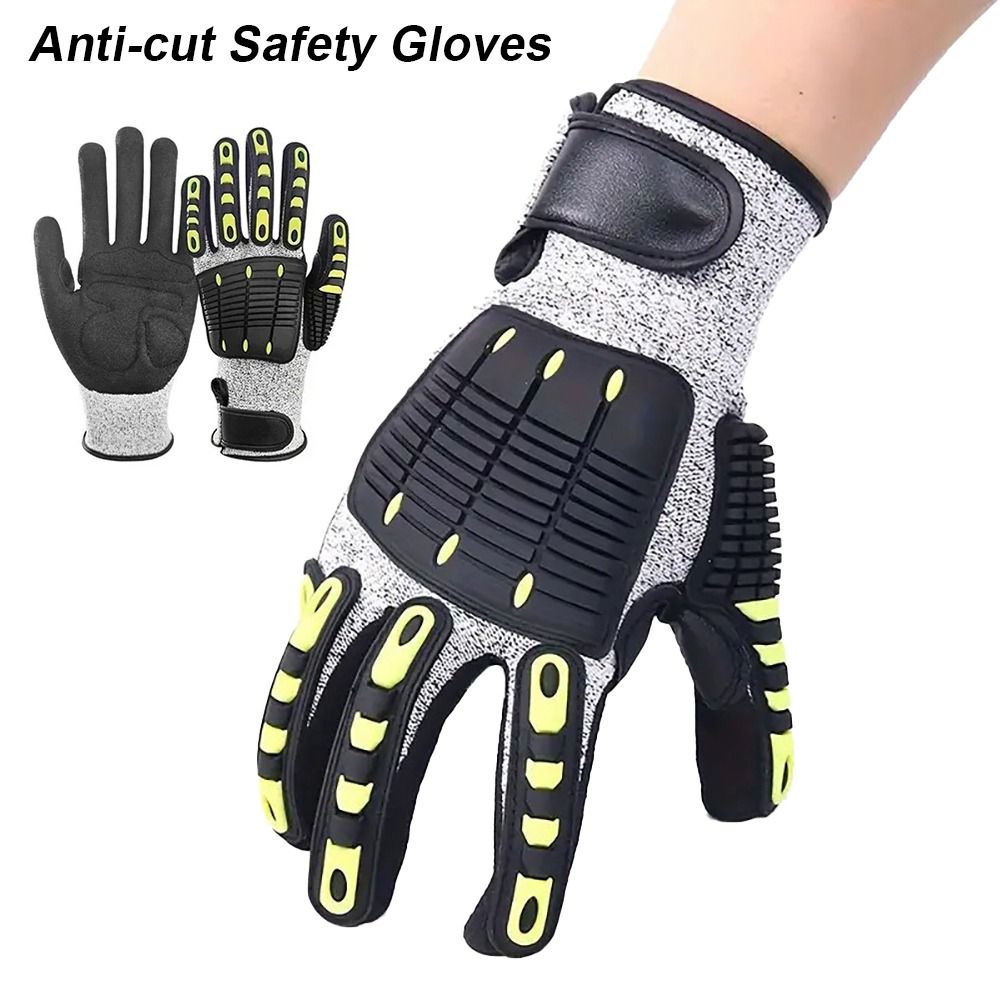1Pair Anti-vibration Protectio - Nitrile Mechanic Glove 评论和价格