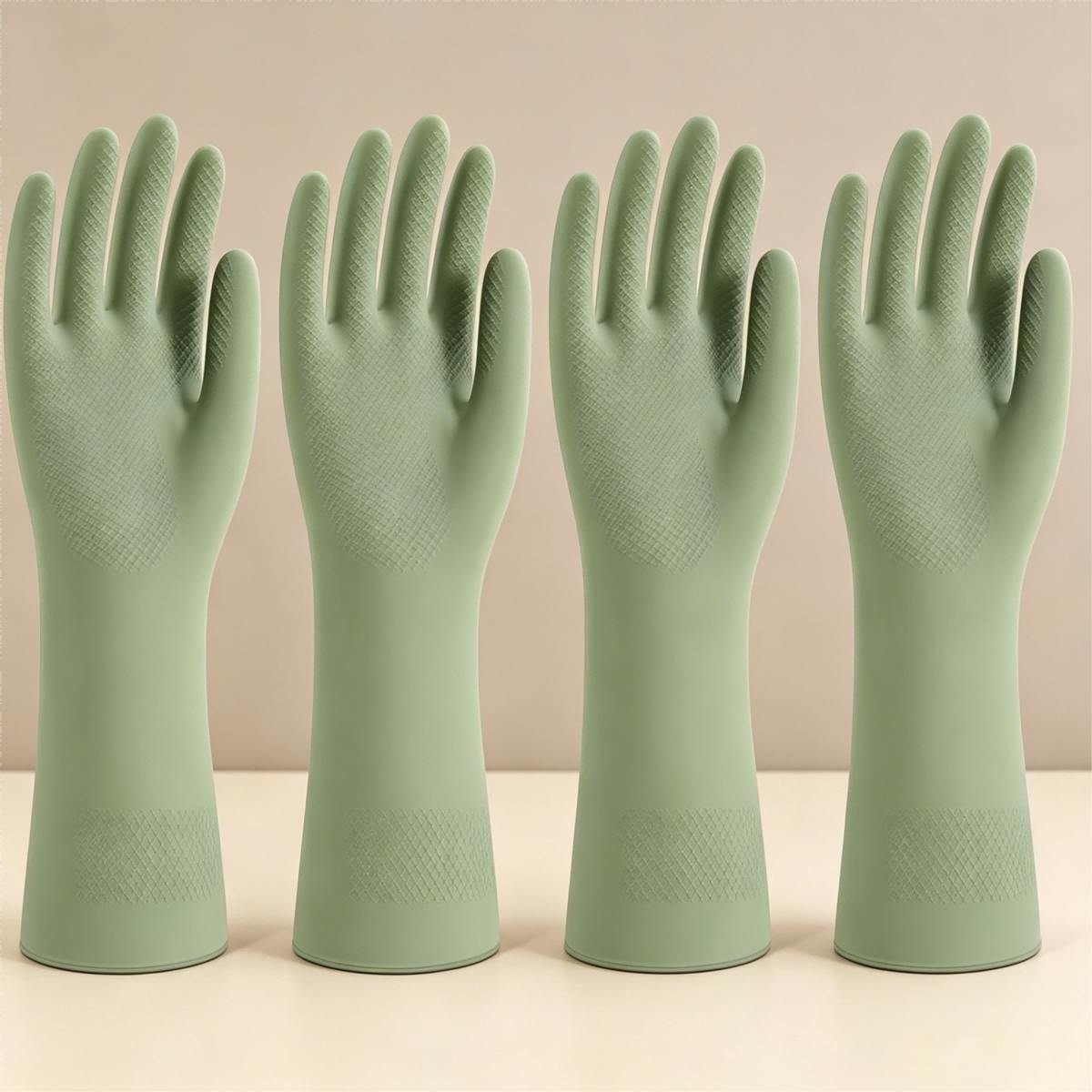 4 Pairs Reusable Rubber Dishwa - Dish Glove Rubber 评论和价格