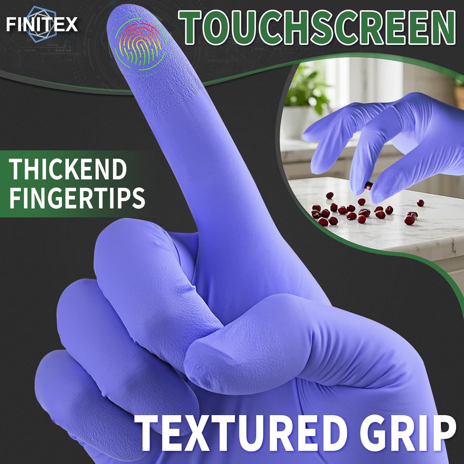 Nitrile Disposable Gloves Ice  - Exam Glove Nitrile 评论和价格