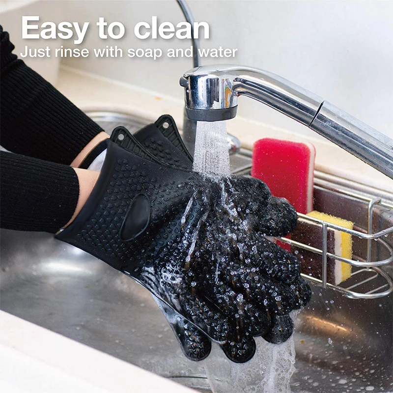 Heat Resistant Silicone Oven M - Oven Mitt Silicone 评论和价格