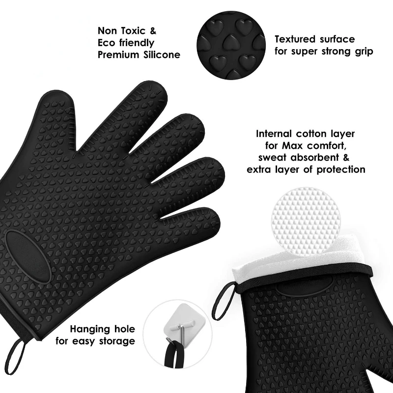 Heat Resistant Silicone Oven M - Oven Mitt Silicone 评论和价格