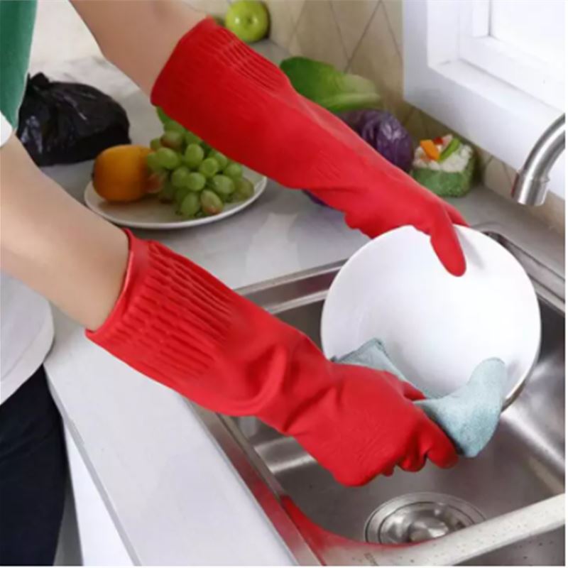 38cm Household Laundry Gloves  - Dish Glove Rubber 评论和价格