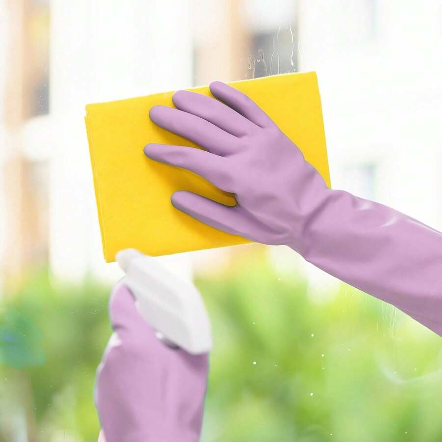 6 Pairs Rubber Cleaning Gloves - Rubber Glove Cleaning 评论和价格